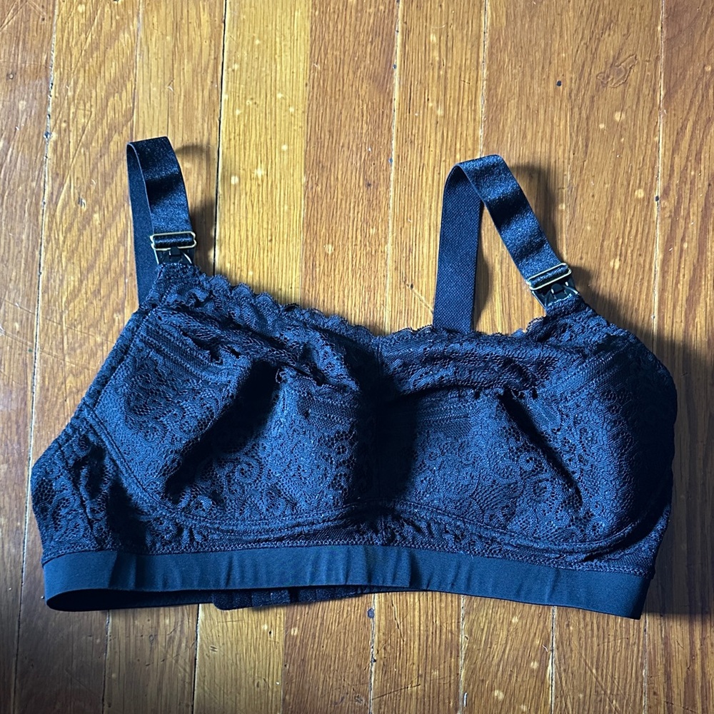 Dairy Fairy nursing and pumping bra Black Lace Bra